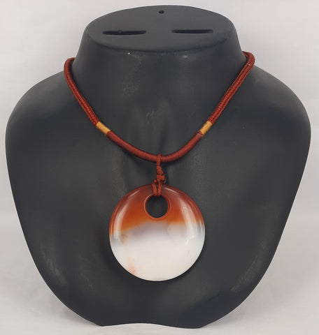 Healing Necklace Carnelian String Round hole