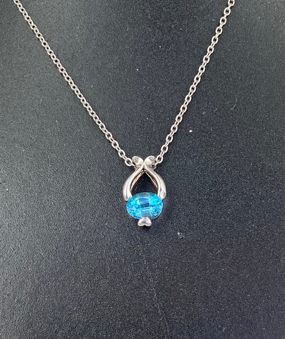 Blue Topaz Pendant