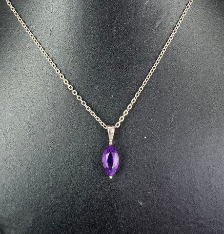 Amethyst Pendant 1 Stone