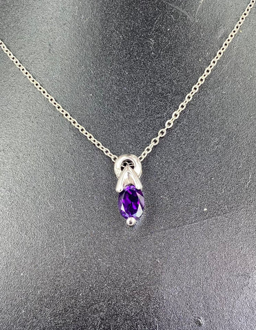 Amethyst Pendant 1 Stone