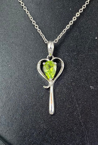 Peridot Pendant 1 Stone