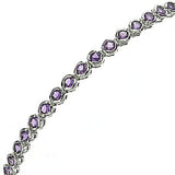 Silver Round Stone Tennis Bracelet - gecko-jewellers-mapatiza-mine