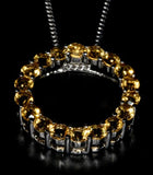Citrine Circle of Life Pendant - gecko-jewellers-mapatiza-mine
