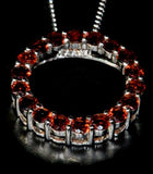 Garnet Circle of Life Pendant - gecko-jewellers-mapatiza-mine