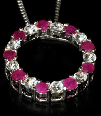 Ruby Circle of Life Pendant - gecko-jewellers-mapatiza-mine