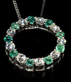 Emerald Circle of Life Pendant - gecko-jewellers-mapatiza-mine