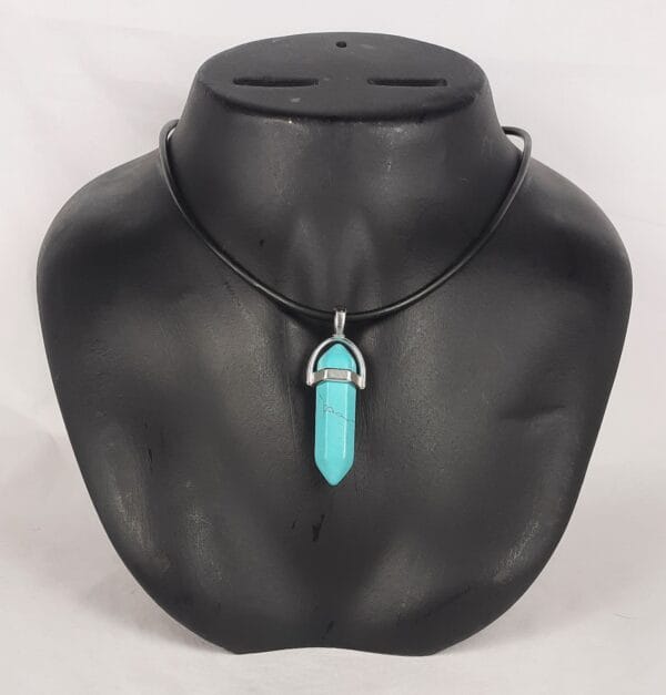 Healing Necklace Blue Howlite Stone
