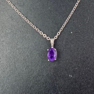 Amethyst Pendant 1 Stone