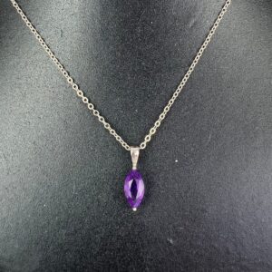 Amethyst Pendant 1 Stone