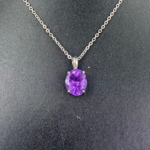 Amethyst Pendant 1 Stone