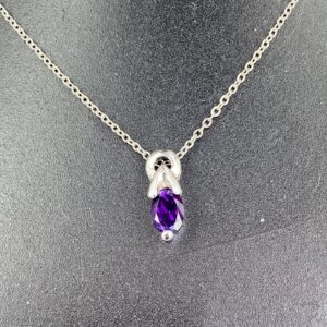 Amethyst Pendant 1 Stone