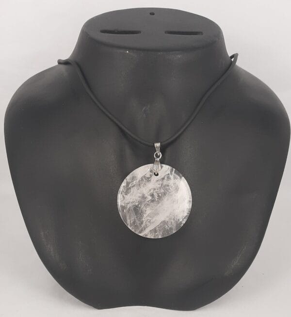Healing Necklace Crystal Quartz Round