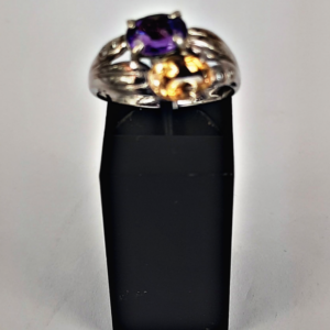 Mixed Amethyst and Citrine Stones