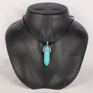 Healing Necklace Blue Howlite Stone