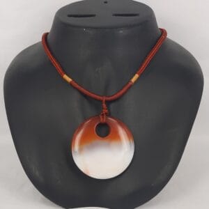 Healing Necklace Carnelian String Round hole