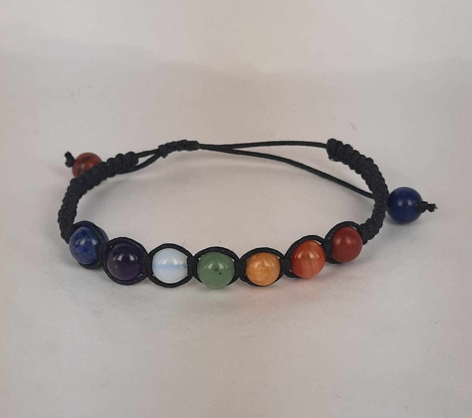 Chakra Black Cord Bracelet