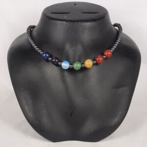 Chakra & Hematite round Necklace