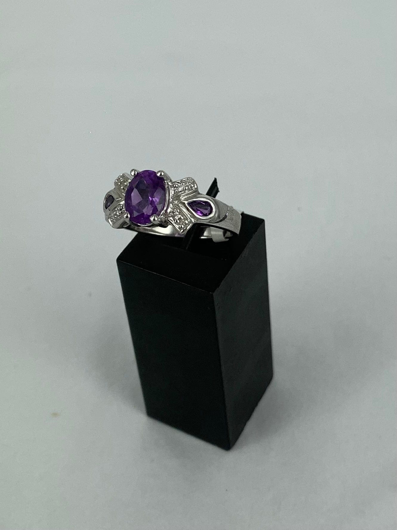 Amethyst 3 Stones with Crystals