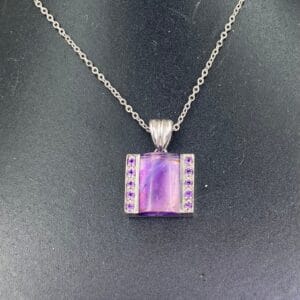Amethyst Pendant 11 Stones
