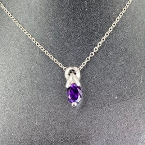 Amethyst Pendant 1 Stone