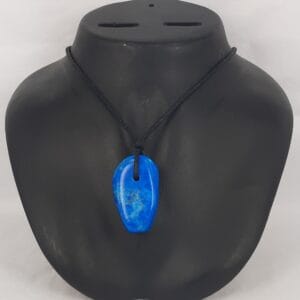 Healing Necklace Blue Howlite Stone