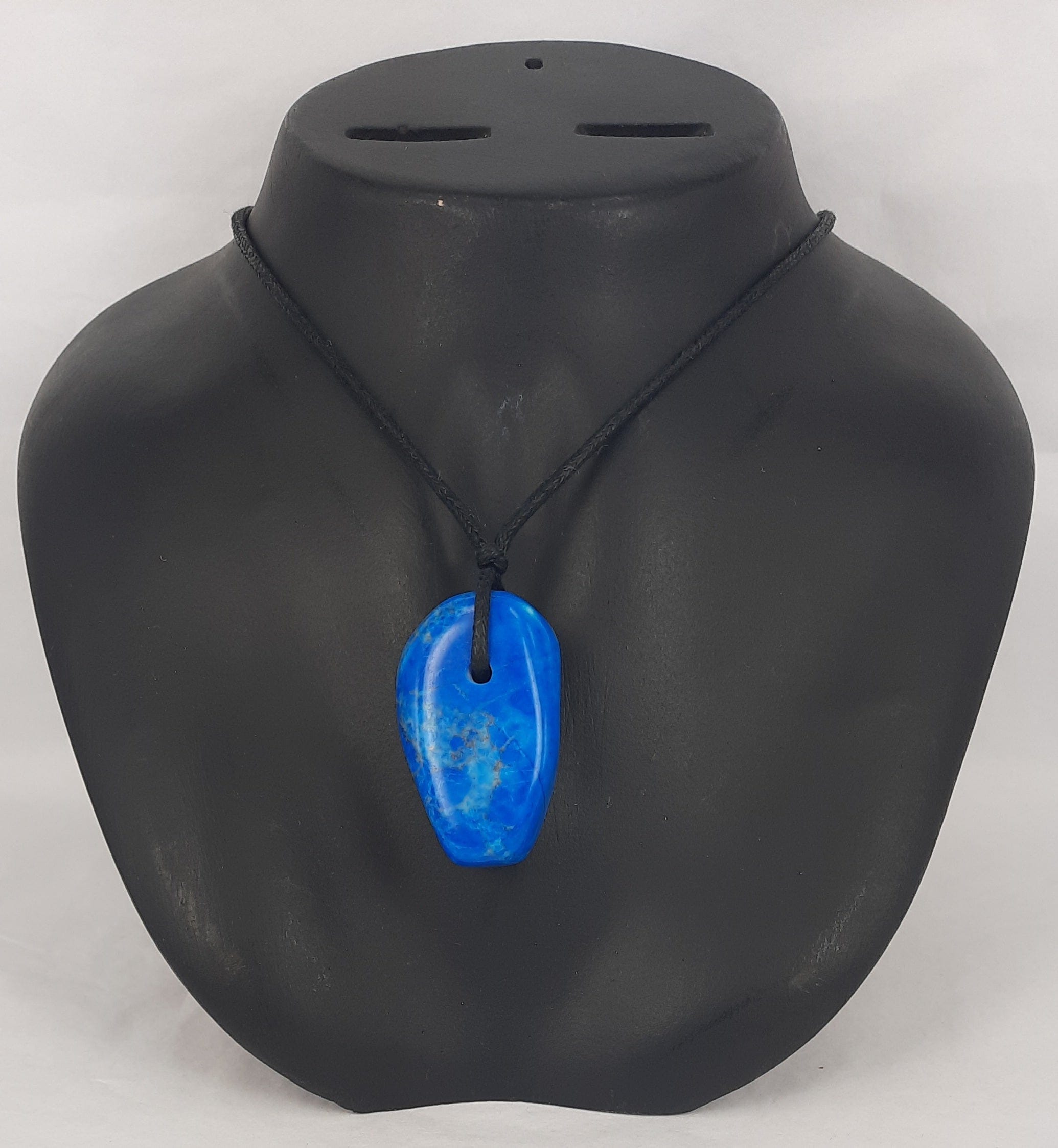 Healing Necklace Blue Howlite Stone