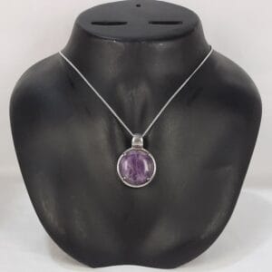 Pendant Amethyst Round