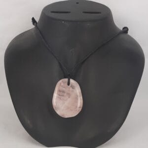 Healing Necklace Rose Quartz Oval