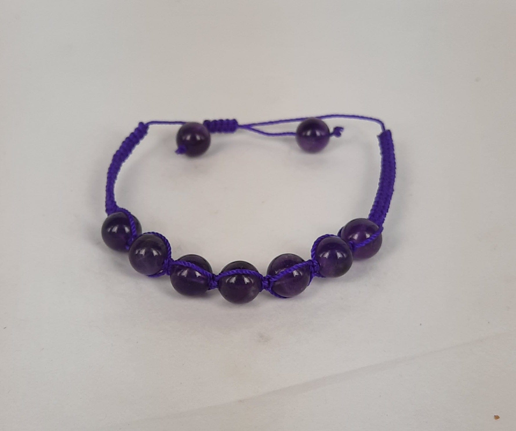 Healing Bracelet Amethyst Cord