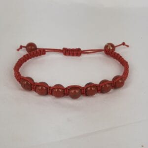 Healing Bracelet Red Jasper Cord