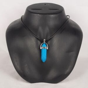Healing Necklace Blue Howlite Stone