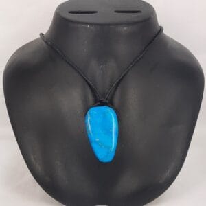 Healing Necklace Blue Howlite Stone