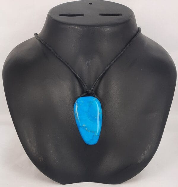 Healing Necklace Blue Howlite Stone