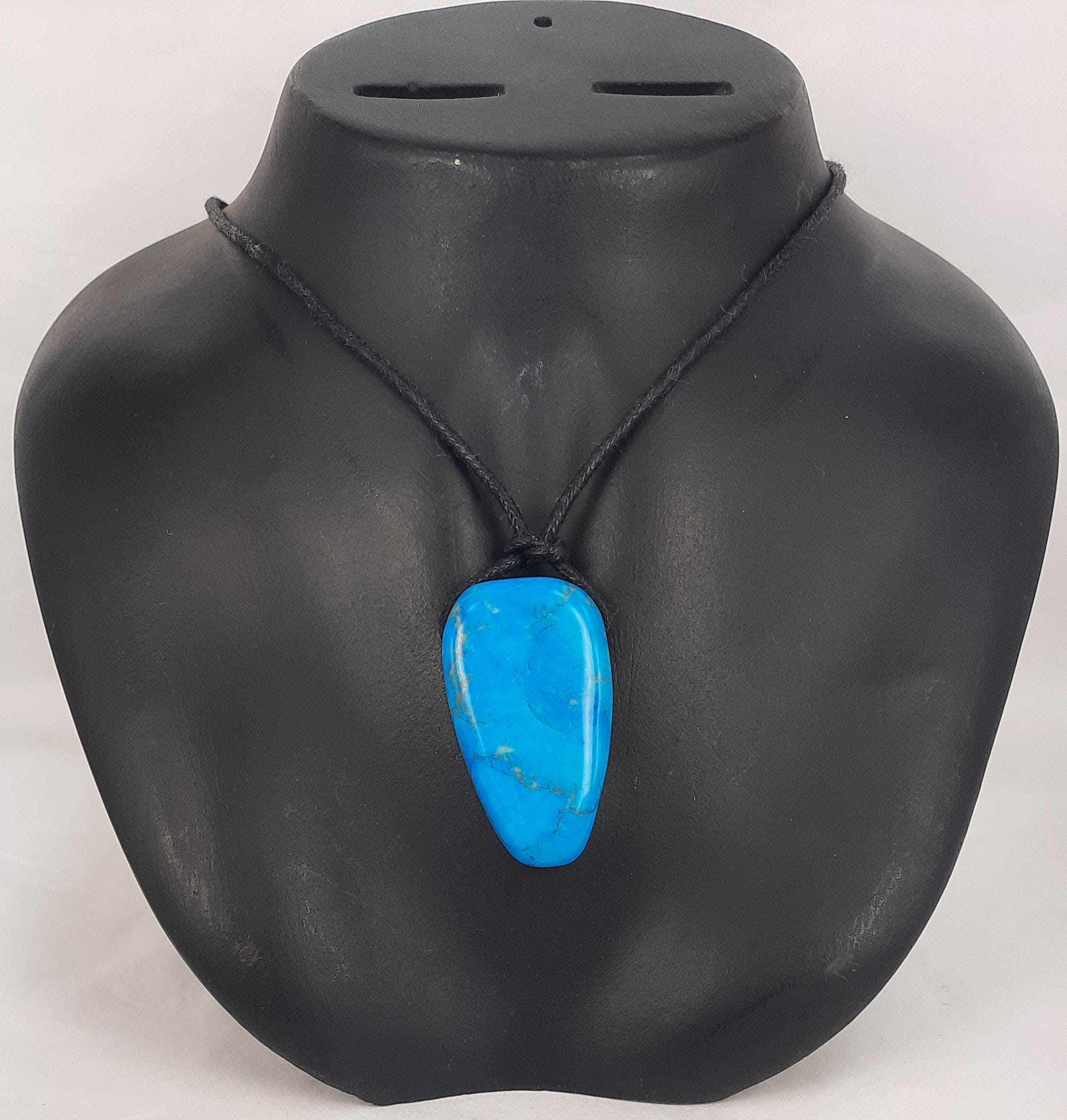 Healing Necklace Blue Howlite Stone