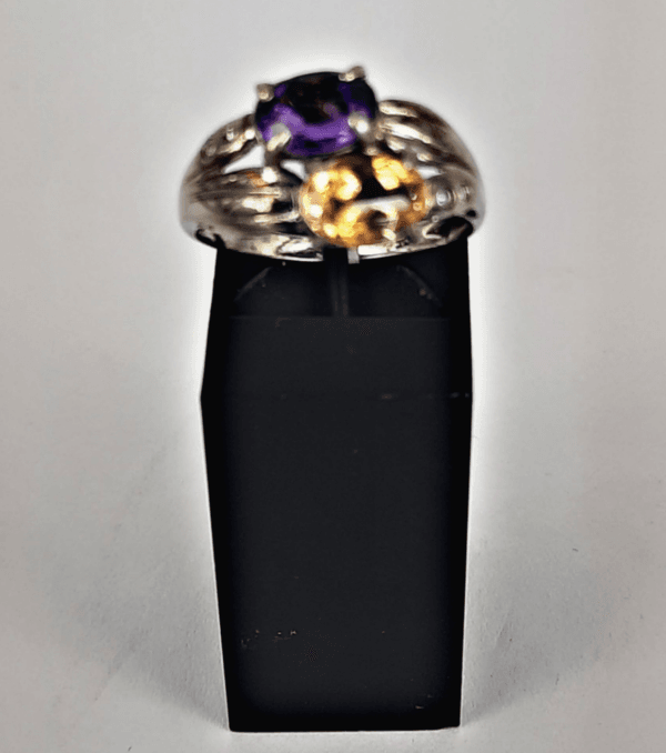 Mixed Amethyst and Citrine Stones