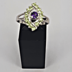 Mixed Amethyst and Peridot Stones