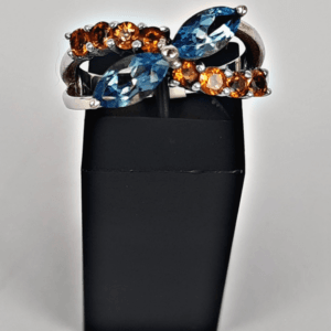 Mixed Blue Topaz and Citrine Stones