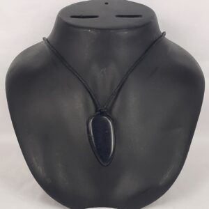 Healing Necklace Black Agate Stone
