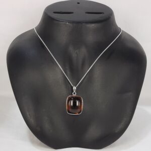 Pendant Smokey Quartz Square