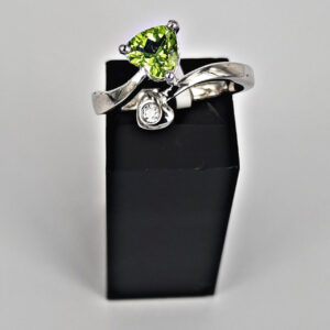 Peridot and Crystal Heart