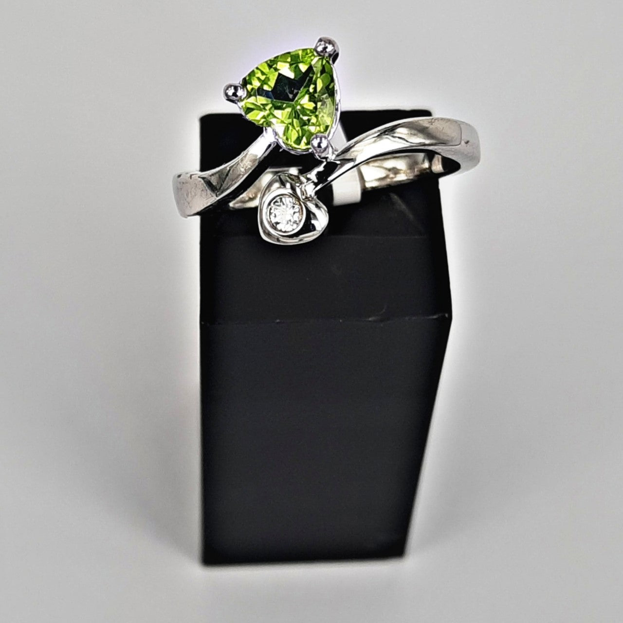 Peridot and Crystal Heart