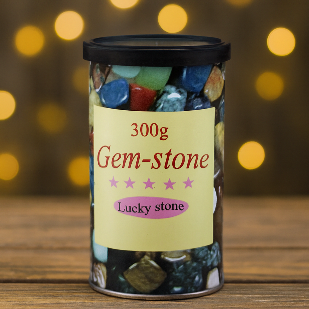 Gemstone in a tin