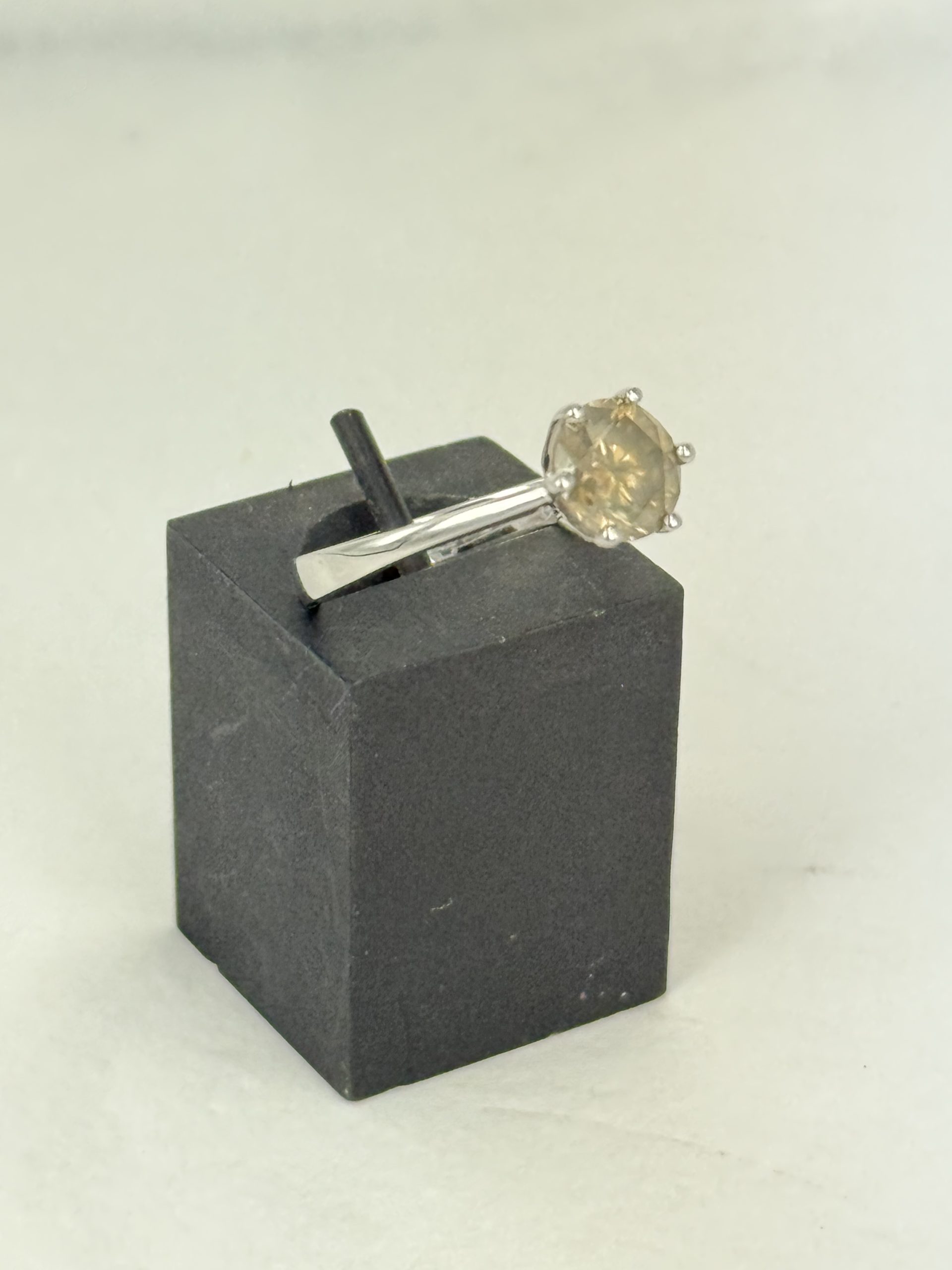 1.54ct Diamond Solitaire Ring in Sterling Silver