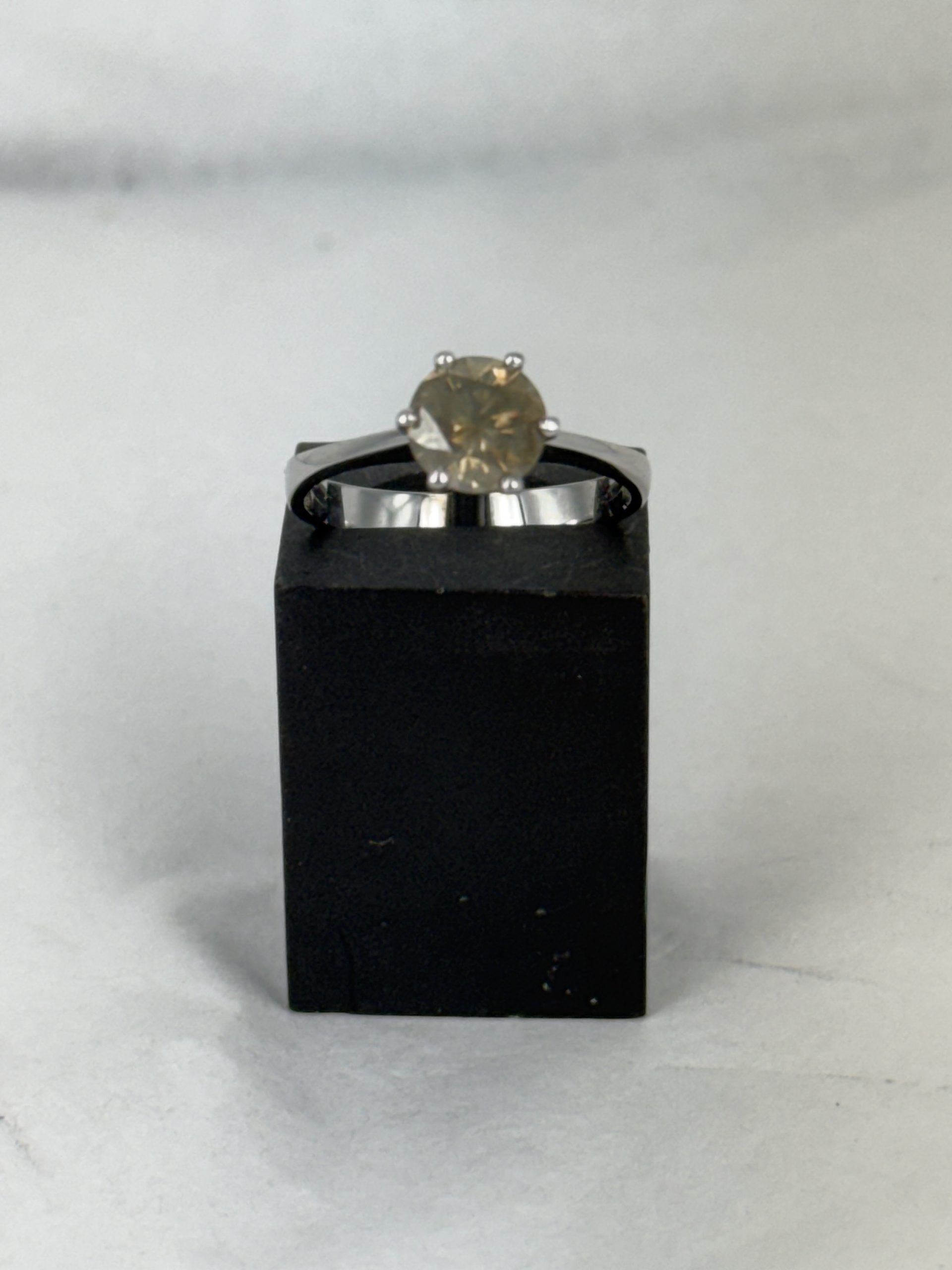 1.54ct Diamond Solitaire Ring in Sterling Silver