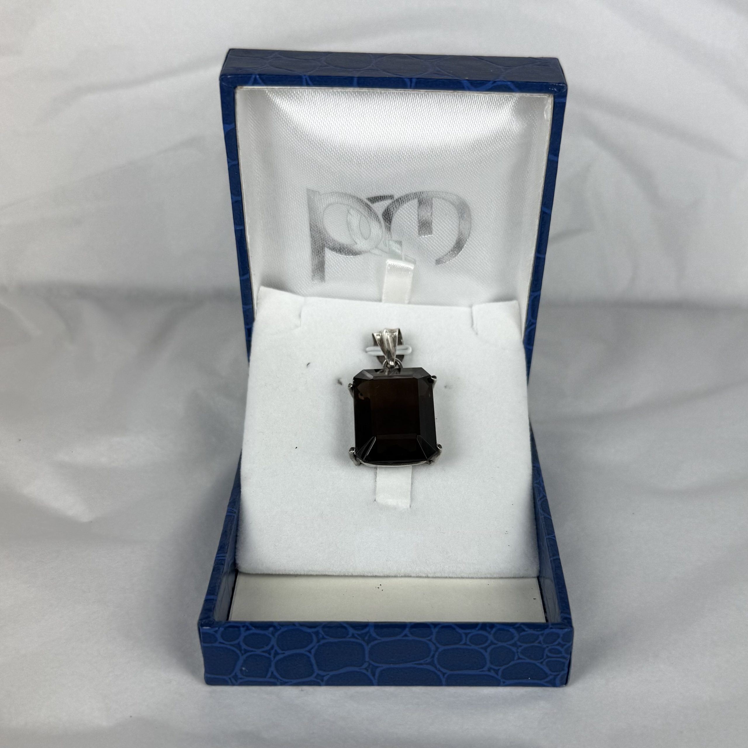 Smokey Quartz cut stone pendant