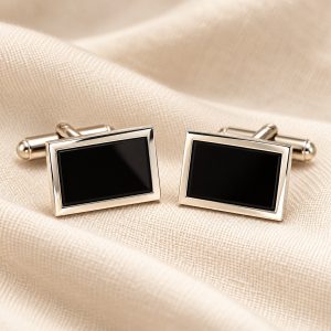 sterling-silver-onyx-cufflinks