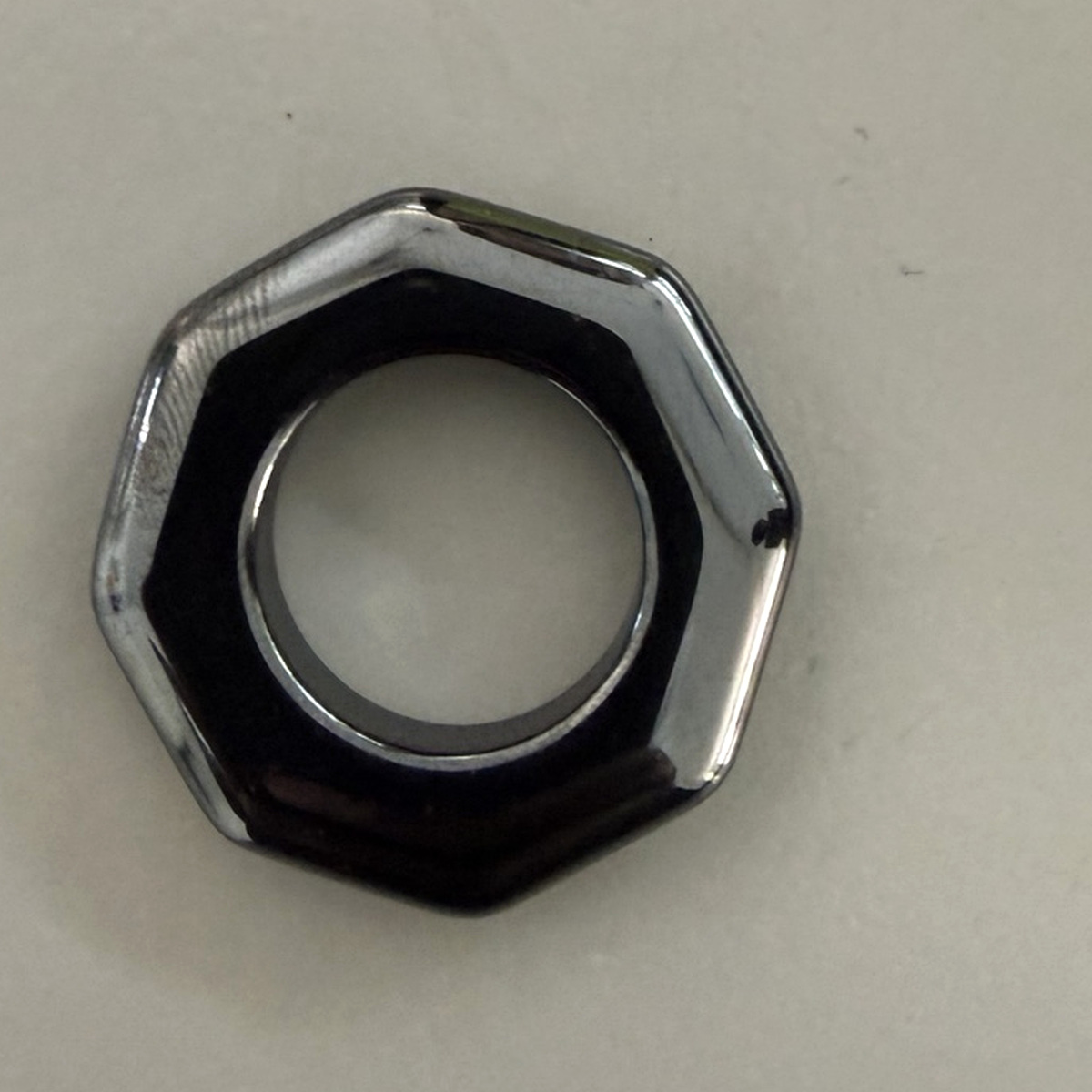 Geometric Open-Centre Hematite Pendant | Gecko Jewellers 4 Geometric Open-Centre Hematite Pendant | Gecko Jewellers - Image 4