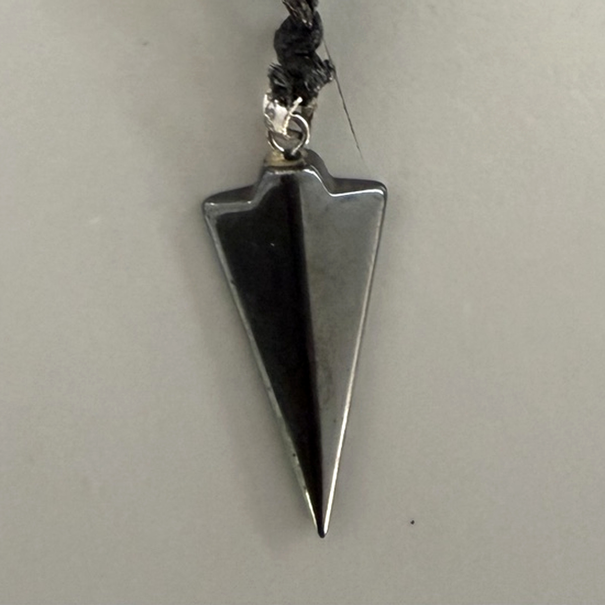 Hematite Arrowhead Pendant – Braided Cord | Gecko Jewellers 3 Hematite Arrowhead Pendant – Braided Cord | Gecko Jewellers - Image 3